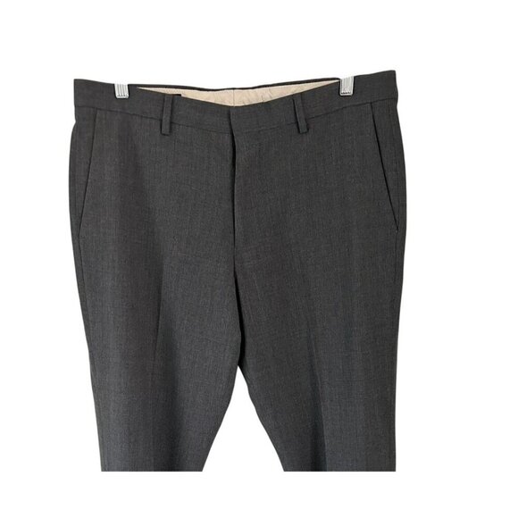 J.CREW Ludlow Slim Trousers Italian Wool Tolleglo 1900 Gray Pants Size 34/32 - Picture 2 of 9